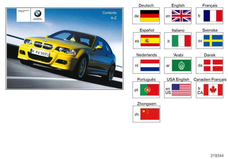 Genuine BMW 01410158142 E46 Owner'S Handbook M3 E46/2 EN US, MJ 04 (Inc. & M3) | ML Performance US Car Parts