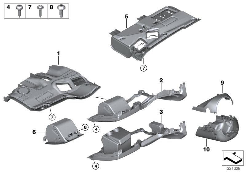 Genuine BMW 51459150289 E89 Trim Panel Foot Controls (Inc. Z4 35is, Z4 28i & Z4 30i) | ML Performance US US Car Parts