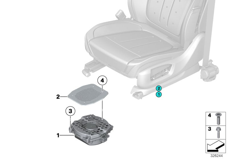 Genuine BMW 65139278360 F16 Central Woofer Trim (Inc. X6) | ML Performance US US Car Parts
