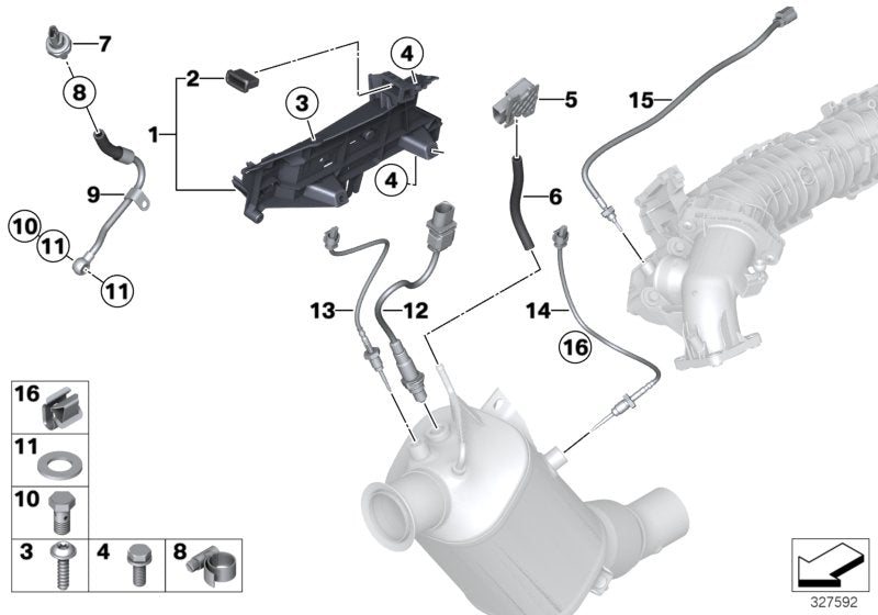 Genuine BMW 13627811112 E93 F20 Bracket F.Sensor (Inc. 325d, 220d & 328dX) | ML Performance US US Car Parts