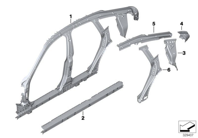 Genuine BMW 41007333997 Tension Band Column C, Left (Inc. 435iX, 435i & 430i) | ML Performance US US Car Parts