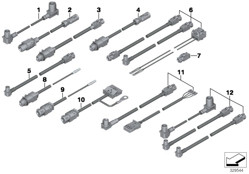 Genuine BMW 61119326490 Hsd Wire (Inc. 650i, 650iX 4.0 & M6) | ML Performance US US Car Parts