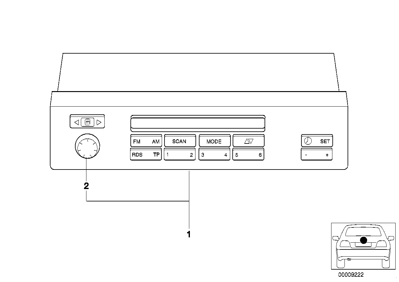 Genuine BMW 65806914588 E39 Information Display (Inc. 525d, 540iP & 530i) | ML Performance US US Car Parts