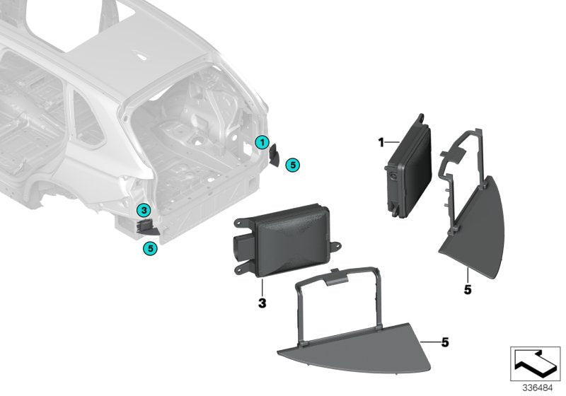 Genuine BMW 66326850147 F15 F16 Screening, Left (Inc. X6) | ML Performance US US Car Parts