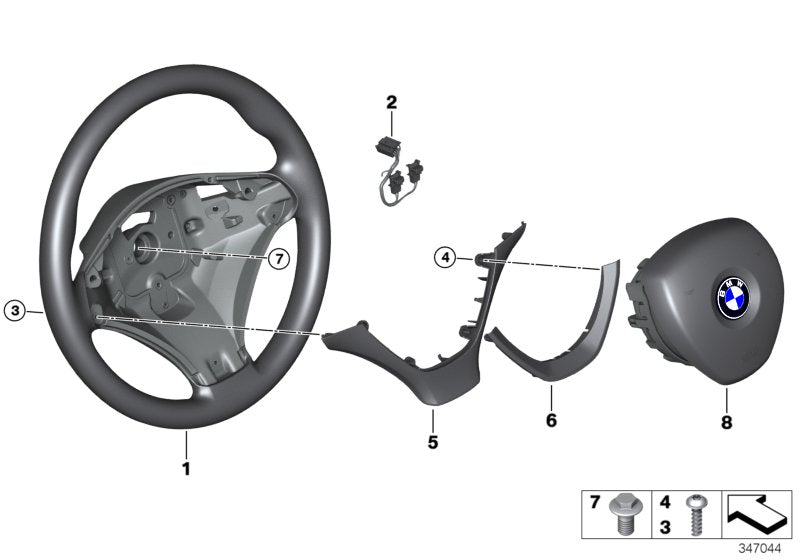 Genuine BMW 32306797911 E71 E72 E70 Sport Steering Wheel, Leather (Inc. X6) | ML Performance US US Car Parts