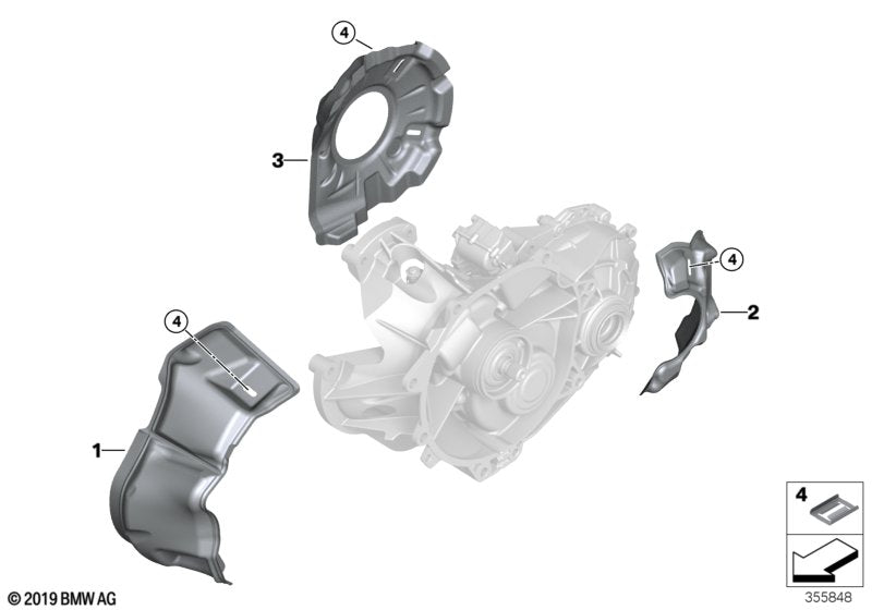 Genuine BMW 27207643216 Cover For E-Transmission (Inc. i3 60Ah Rex) | ML Performance US US Car Parts