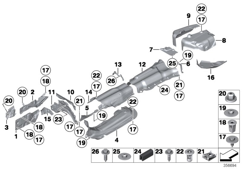 Genuine BMW 51487219616 Abschottung (Inc. Alpina B7X, 550i & 730d) | ML Performance US US Car Parts