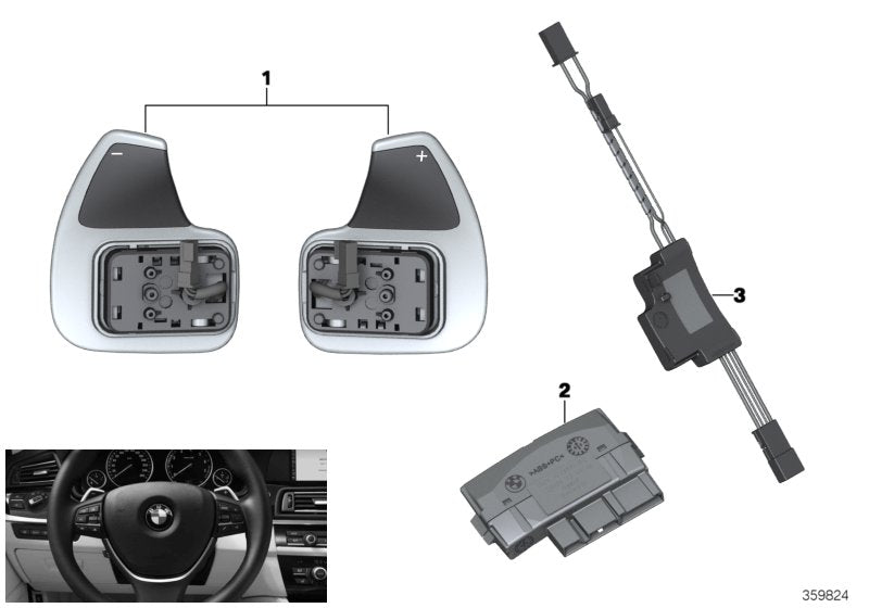 Genuine BMW 61319282644 Set Of Rocker Switches (Inc. 740d, 530dX & 523i) | ML Performance US US Car Parts