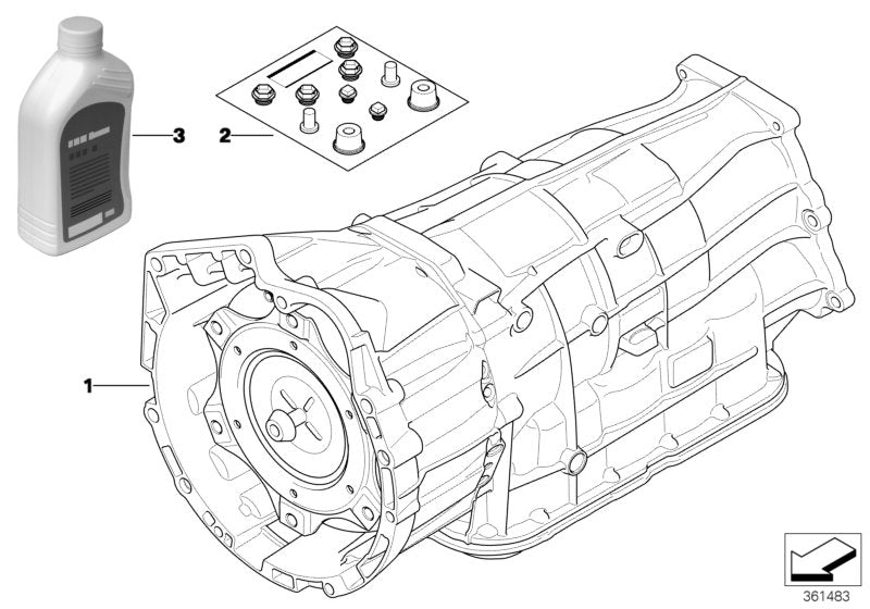 Genuine BMW 24007594330 E84 E83 E92 Exch. Automatic Transmission Eh GA6L45R (Inc. 330xi, X1 28iX & X3 3.0si) | ML Performance US US Car Parts