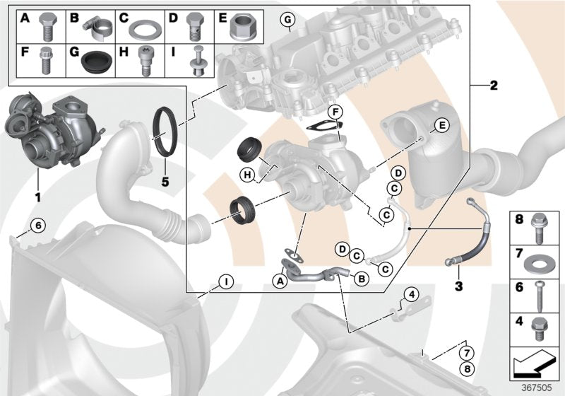 Genuine BMW 11657794144 E46 E83 Exch. Turbo Charger (Inc. 320td, 320Cd & X3 2.0d) | ML Performance US US Car Parts
