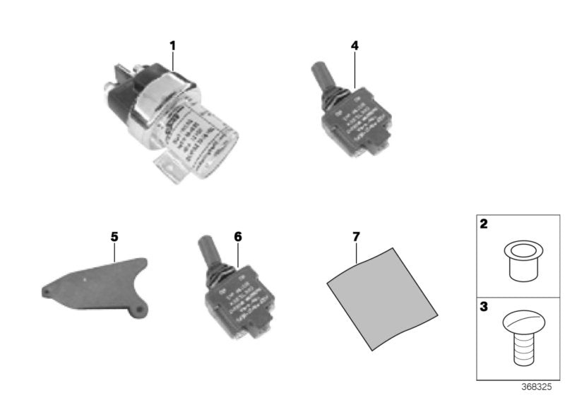 Genuine BMW 61318417511 Decal Kit F. SWITCH PANEL (Inc. M235i Racing & M6 GT3) | ML Performance US US Car Parts