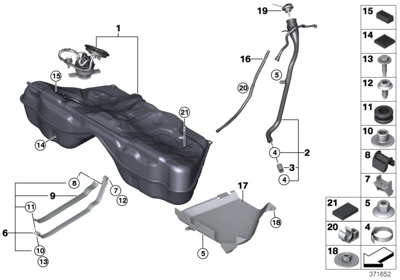 Genuine BMW 16117845071 Filler Pipe (Inc. M5 & M6) | ML Performance US US Car Parts