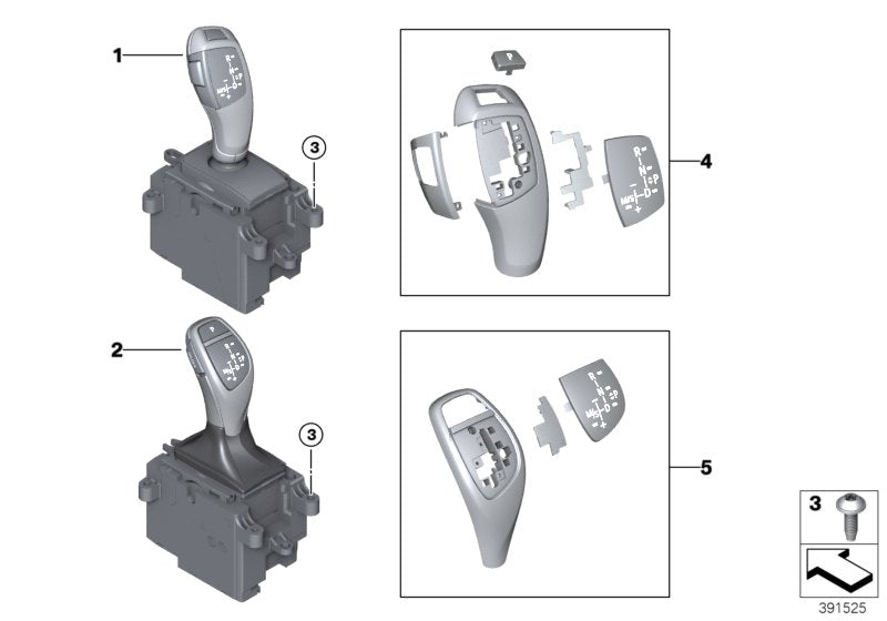 Genuine BMW 61316832381 F15 F16 Gear Selector Switch (Inc. X5) | ML Performance US US Car Parts