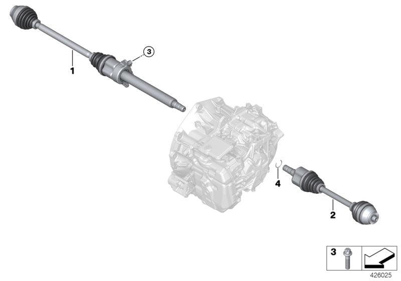 Genuine BMW 07129907534 I15 I12 Asa-Bolt M10X25-AL9 (Inc. i8) | ML Performance US US Car Parts