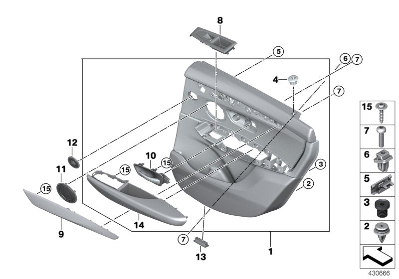 Genuine BMW 51417382804 F46 Trim, High-Range Speaker SCHWARZ (Inc. 218d, 220i & 216i) | ML Performance US US Car Parts