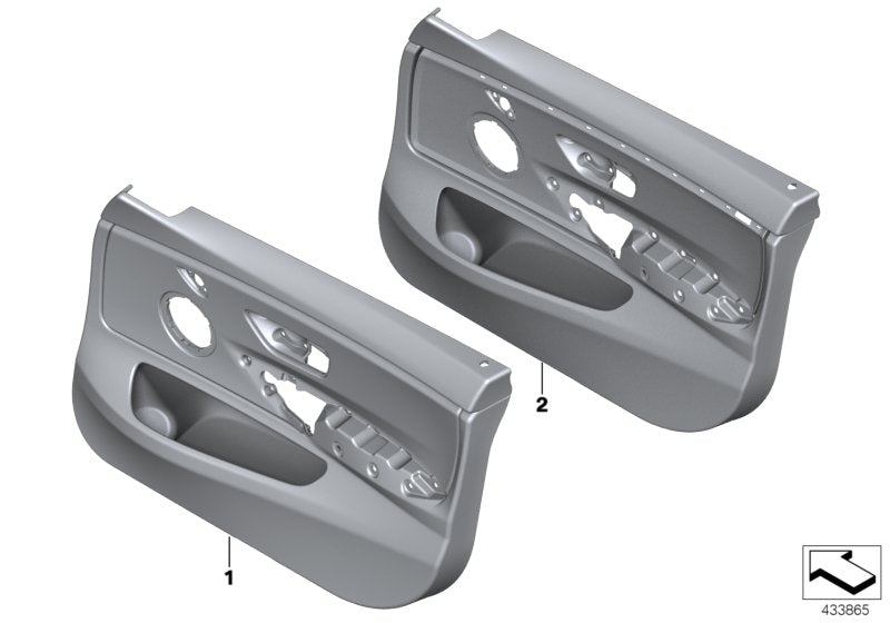 Genuine BMW 51419482570 Door Panel, Leather, Front Right ELFENBEINWEISS (Inc. 440i, 420d & 430i) | ML Performance US US Car Parts