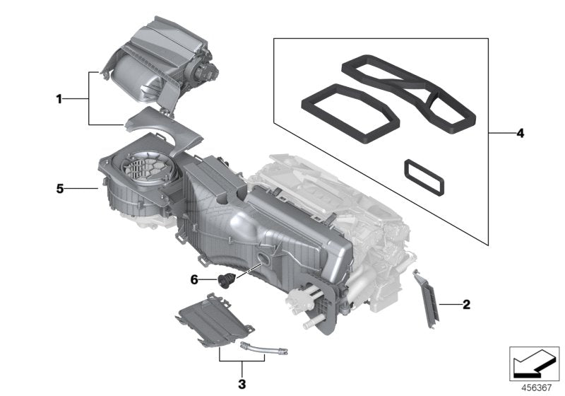Genuine BMW 64117944538 G07 G05 G06 Blower Housing (Inc. X7 M50iX & X5) | ML Performance US US Car Parts