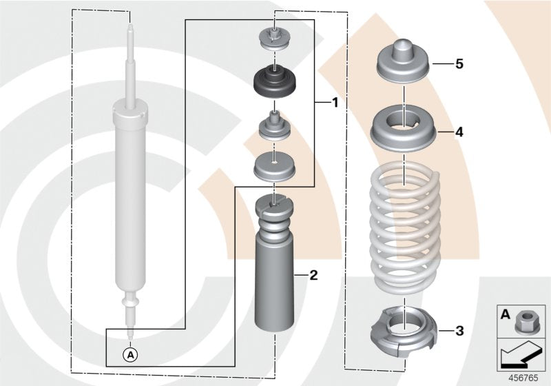 Genuine BMW 33522409705 E84 Repair Kit For Support Bearing VALUE LINE (Inc. X1) | ML Performance US US Car Parts