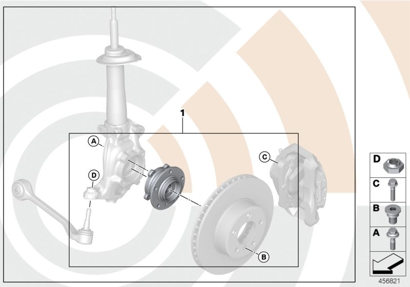 Genuine BMW 31222409786 E84 Repair Kit, Wheel Bearing, Front VALUE LINE (Inc. X1) | ML Performance US US Car Parts