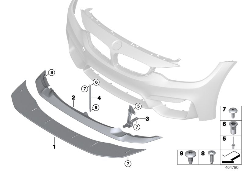 Genuine BMW 51118065281 Adapter For Front Splitter GTS (Inc. M4 GTS) | ML Performance US US Car Parts