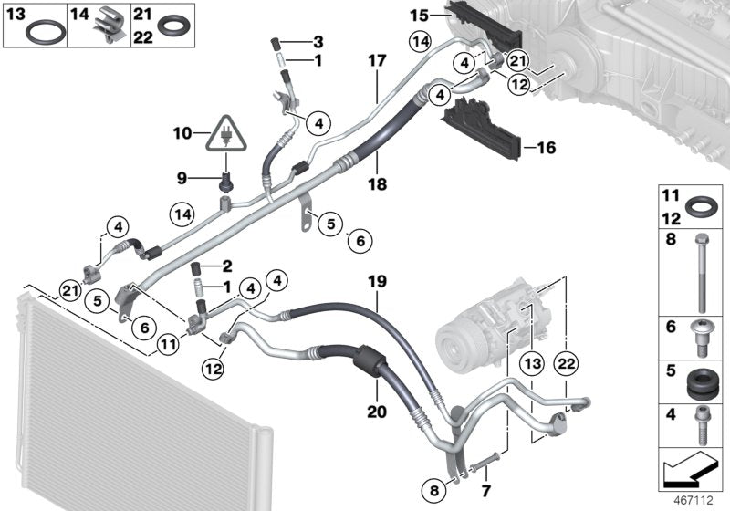 Genuine BMW 64539231049 Suction Pipe (Inc. 740LiX, 640iX & 740i) | ML Performance US US Car Parts