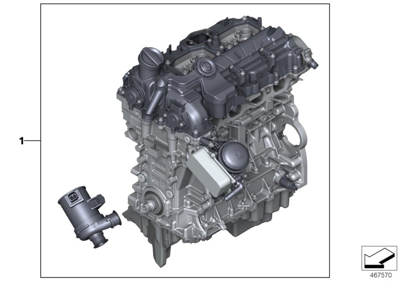 Genuine BMW 11002420105 F22 Exch. Short Engine N26B20A (Inc. 228i, 328i & 428i) | ML Performance US US Car Parts