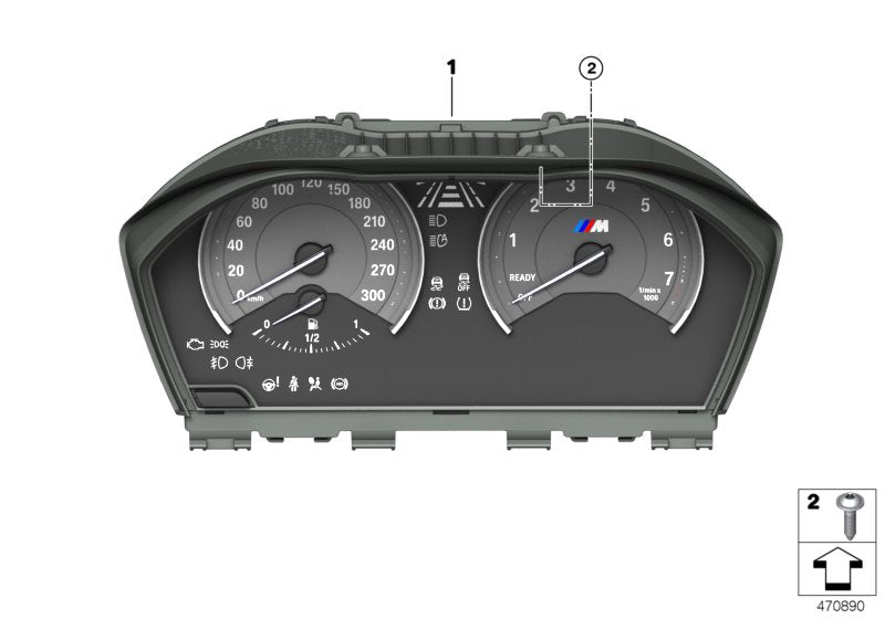 Genuine BMW 62108090140 Instrument Cluster KMH (Inc. M2) | ML Performance US US Car Parts