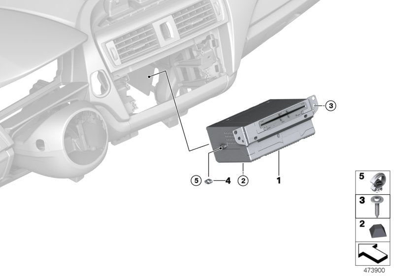 Genuine BMW 61139322724 Clip (Inc. 220dX, X3 30iX & 730d) | ML Performance US US Car Parts