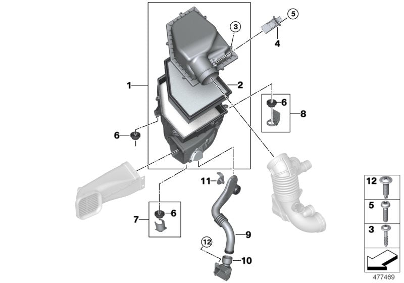 Genuine BMW 13717643301 G07 G05 Intake Muffler (Inc. 540iX, 740LiX & 740iX) | ML Performance US US Car Parts