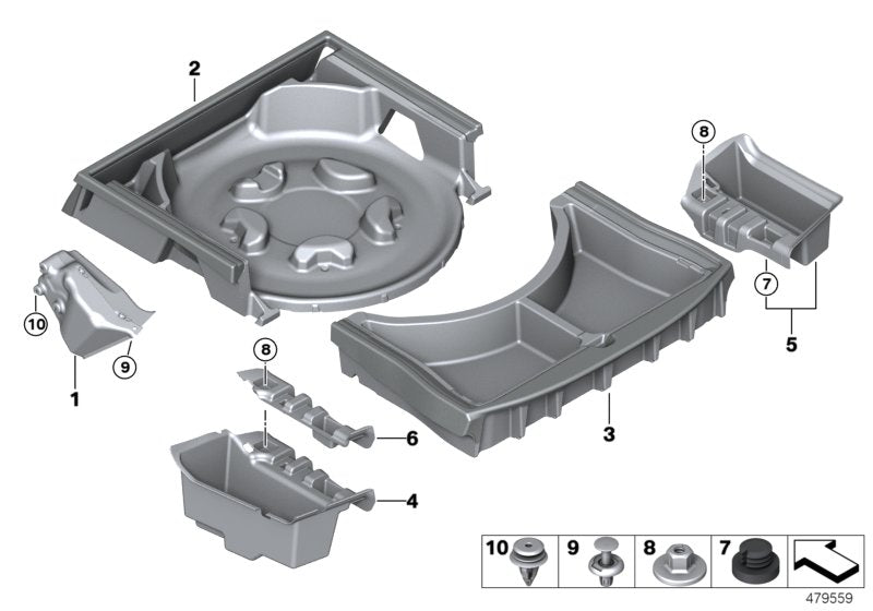 Genuine BMW 51477416623 G30 Shelf First-Aid Kit (Inc. 520d, 520i & 540iX) | ML Performance US US Car Parts