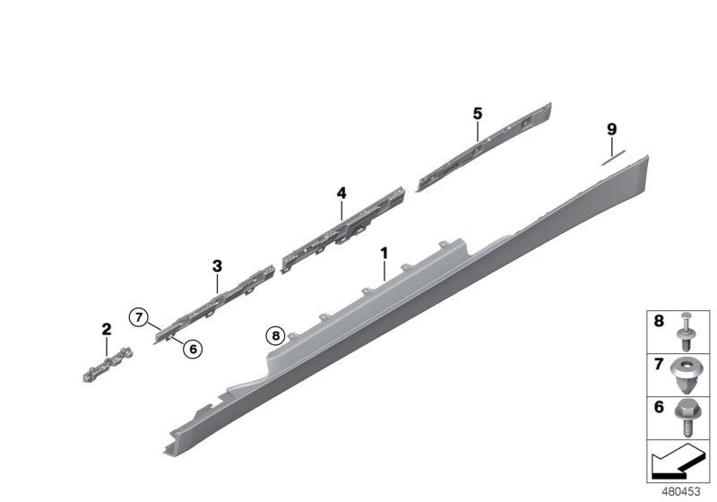 Genuine BMW 51777374524 F83 Supporting Ledge Right (Inc. 435dX, 430d & 435iX) | ML Performance US US Car Parts