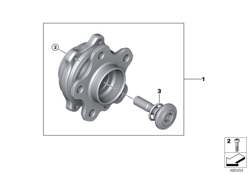 Genuine BMW 31206893780 G07 Wheel Hub With Bearing (Inc. X7) | ML Performance US US Car Parts