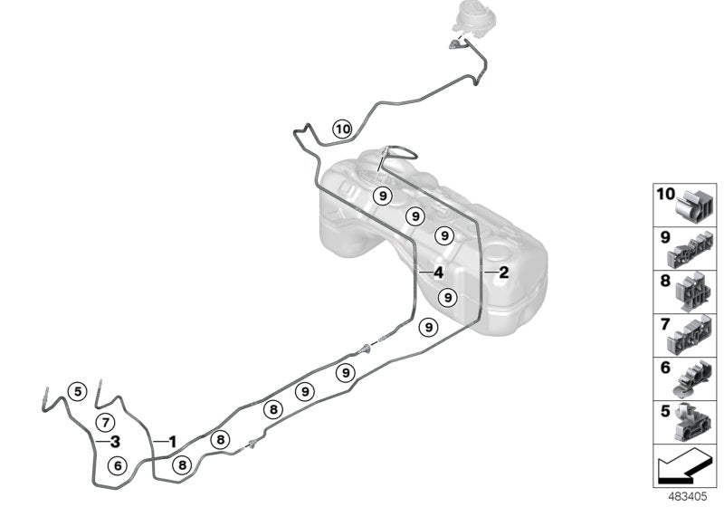 Genuine BMW 16137404147 Scavenge Air Line (Inc. X3 30iX & X4) | ML Performance US US Car Parts