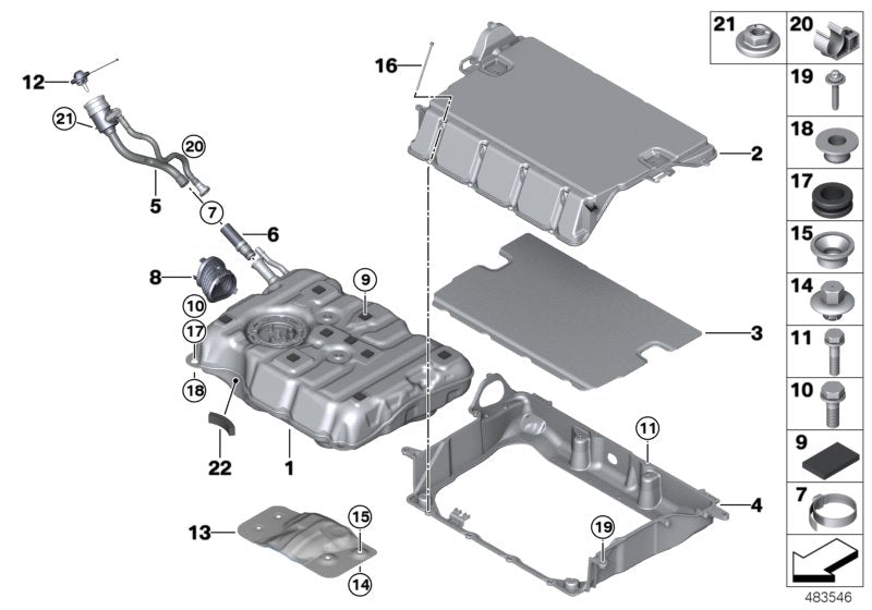 Genuine BMW 16117388297 G30 G11 Grommet (Inc. 745LeX, 530eX & 740Le) | ML Performance US US Car Parts