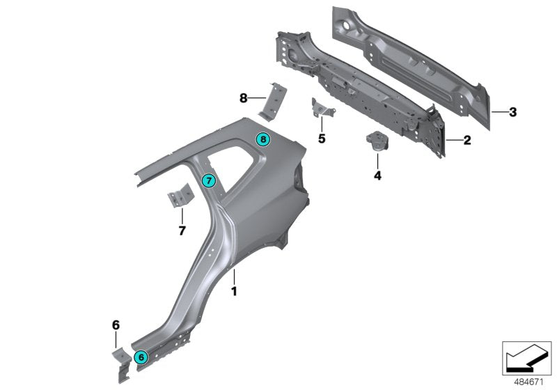 Genuine BMW 41008495539 G02 Rear Battery Bracket (Inc. X4 M & X3) | ML Performance US US Car Parts