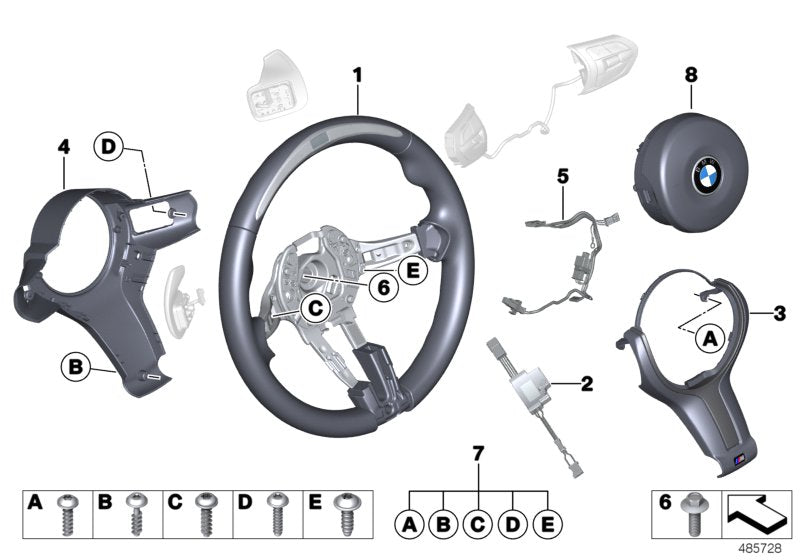 Genuine BMW 32308417548 Steering Wheel M235I RACING (Inc. M235i Racing) | ML Performance US US Car Parts