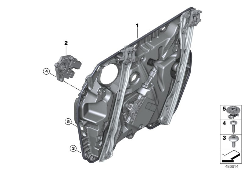 Genuine BMW 51339463719 G05 G07 Carrier, Door Front Left (Inc. X7 & X5 30dX) | ML Performance US US Car Parts