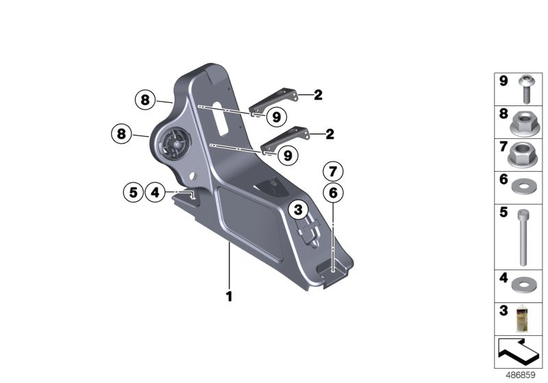 Genuine BMW 61318429359 Center Console In Carbon (Inc. M4 GT4) | ML Performance US US Car Parts