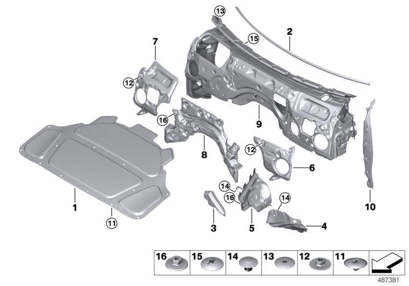 Genuine BMW 51487436902 G20 G21 Noise Insulation, Side Panel, Right (Inc. 330dX, 320dX & 320i) | ML Performance US US Car Parts