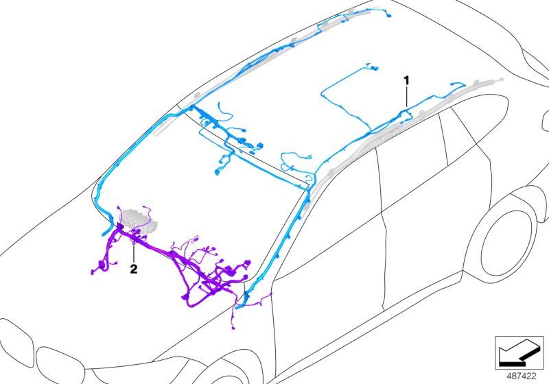 Genuine BMW 61129366591 F39 Repair Wiring For Airbag System (Inc. X2) | ML Performance US US Car Parts