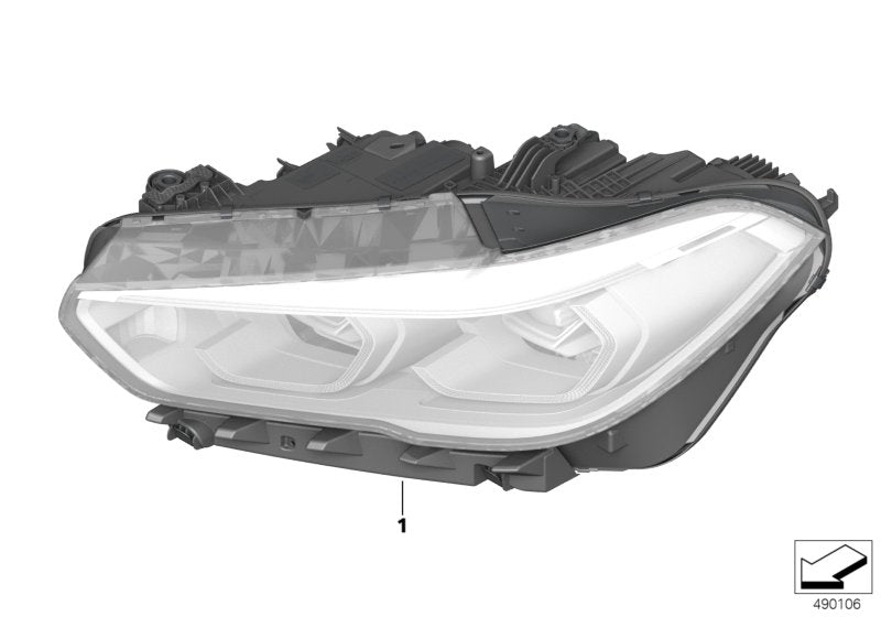 Genuine BMW 63117933333 G05 Headlight, Led, Ahl, Left (Inc. X5) | ML Performance US US Car Parts