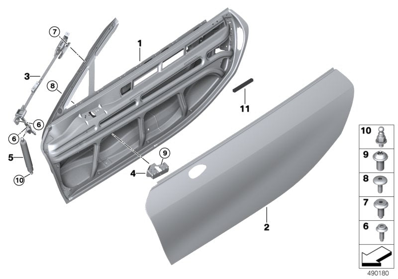 Genuine BMW 51007457813 I15 Brace, Exterior Mirror, Left (Inc. i8) | ML Performance US US Car Parts