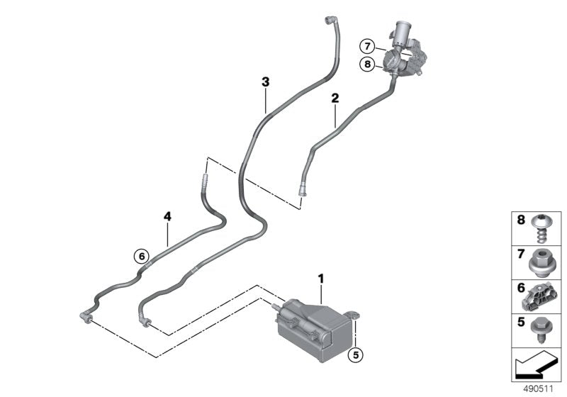 Genuine BMW 16137439939 G07 Breather Line (Inc. X7) | ML Performance US US Car Parts