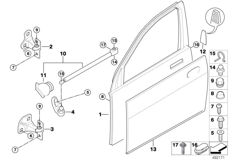 Genuine BMW 63316910760 E70 E67 Reflector (Inc. X5) | ML Performance US US Car Parts
