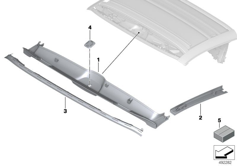 Genuine BMW 54349498365 I15 Frame Rail For Front Brace (Inc. i8) | ML Performance US US Car Parts