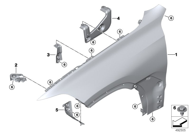 Genuine BMW 41007497298 G07 Cross Brace, Side Panel, Right (Inc. X7) | ML Performance US US Car Parts