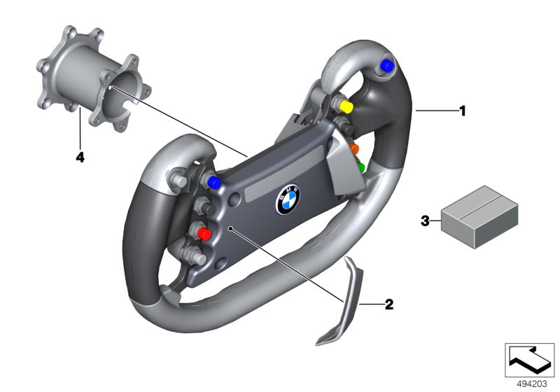 Genuine BMW 32338428286 Covering Right F. ILLUMINATION (Inc. M6 GT3) | ML Performance US US Car Parts