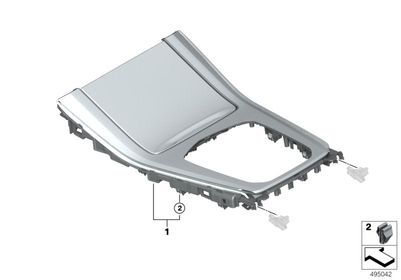 Genuine BMW 51169483642 G07 Ce.Console Trim, Ash Grain, Bk.Bronze (Inc. X7) | ML Performance US US Car Parts
