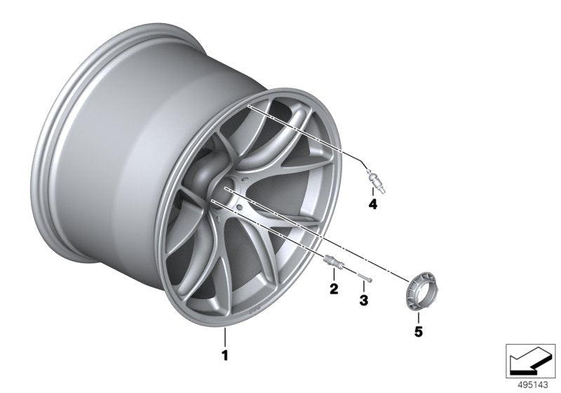 Genuine BMW 36008428078 Wheel Nut TYPE METALORE (Inc. M6 GT3) | ML Performance US US Car Parts