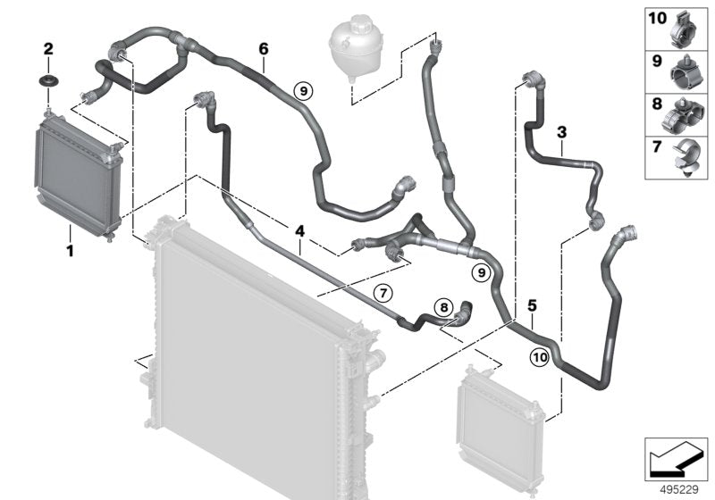 Genuine BMW 17128053462 Hose, Radiator (Inc. X3 M & X4 M) | ML Performance US US Car Parts